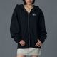 XGIRL |CIRCLE MESSAGE AND FACE ZIP UP SWEAT HOODIE��105261012016��