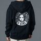 XGIRL |CIRCLE MESSAGE AND FACE ZIP UP SWEAT HOODIE��105261012016��