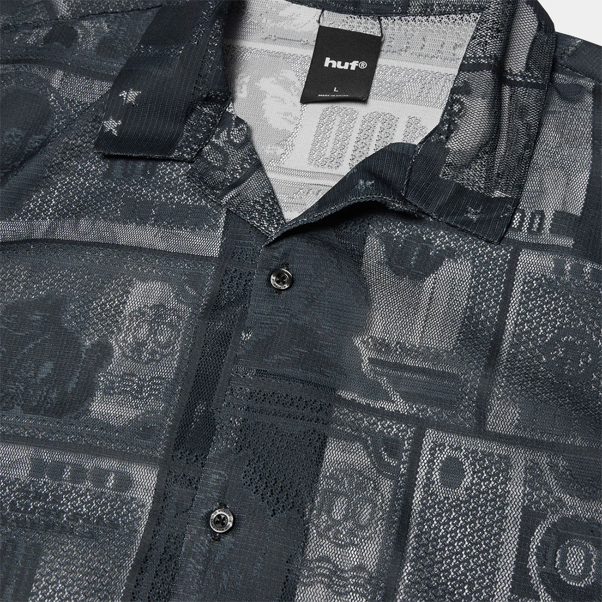 huf  | GLOBAL CURRENCY LACE SHIRT��BU00271��