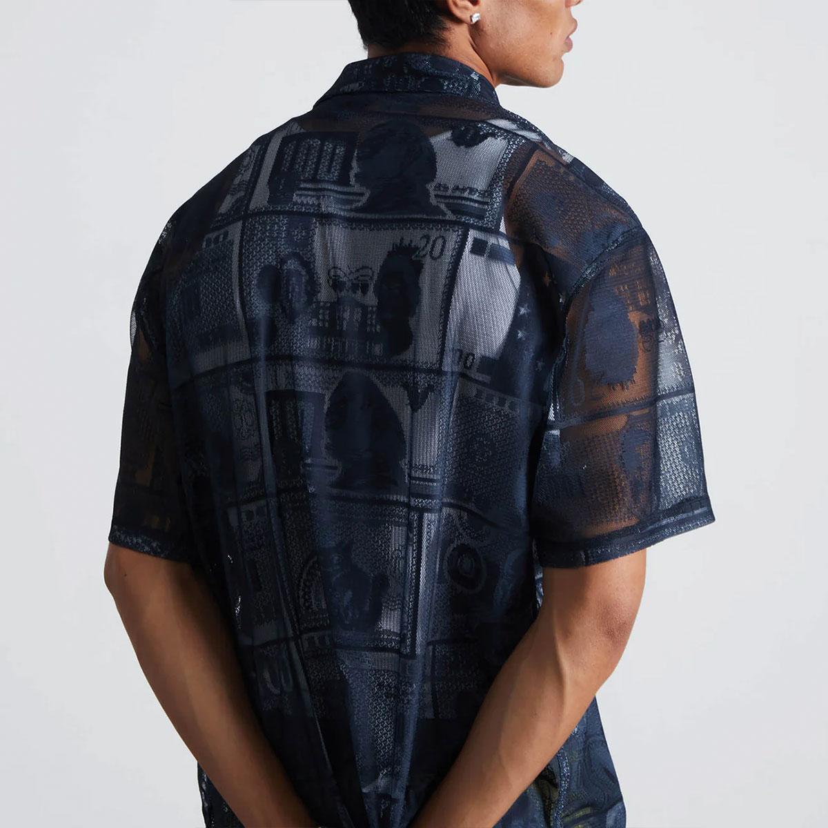 huf  | GLOBAL CURRENCY LACE SHIRT��BU00271��