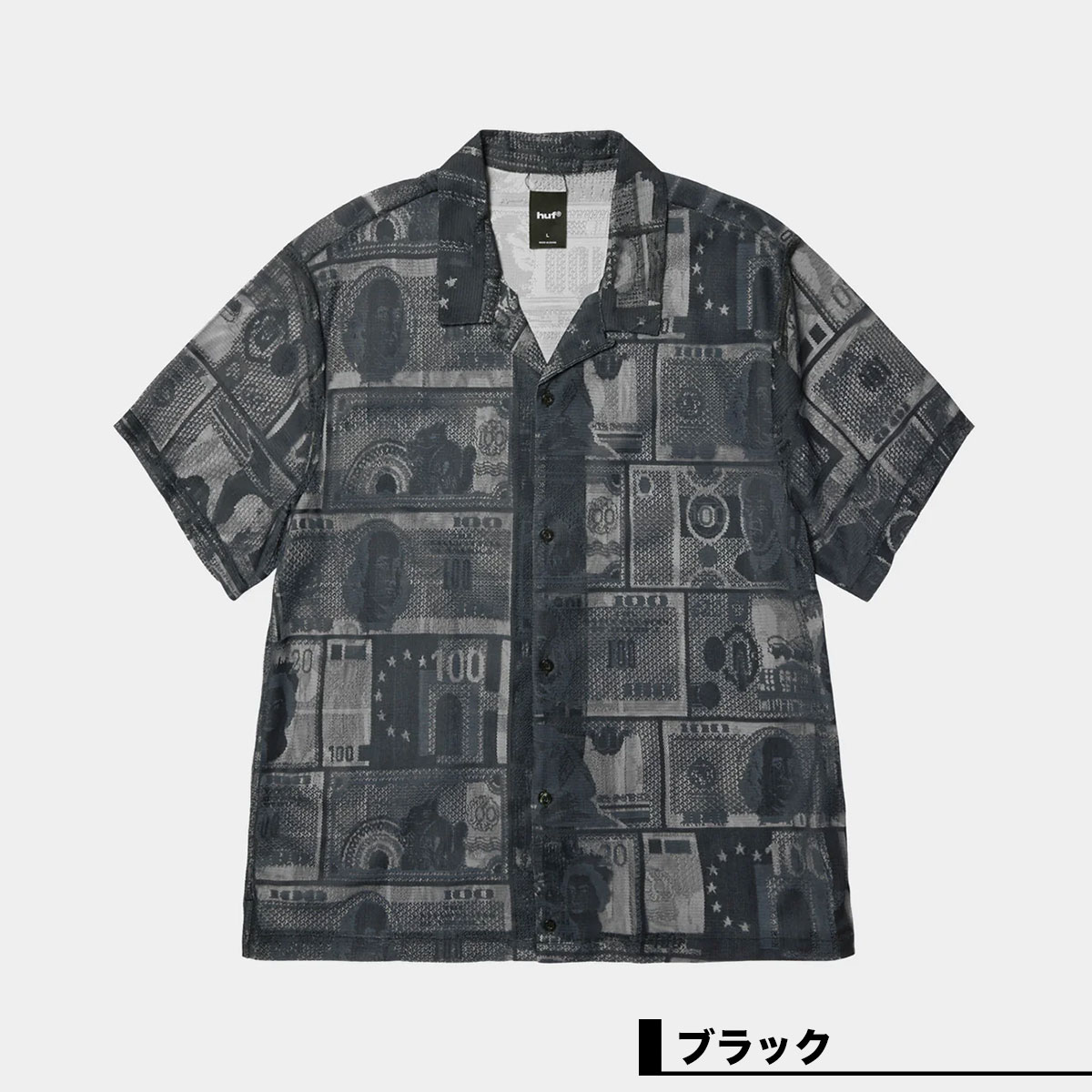 huf  | GLOBAL CURRENCY LACE SHIRT��BU00271��