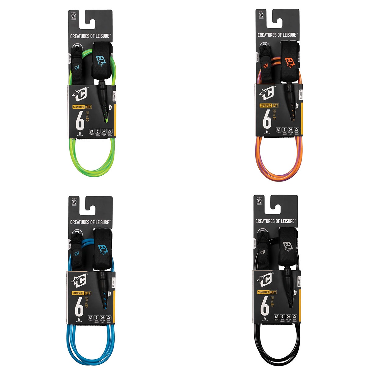 Creatures of Leisure | RELIANCE 2.0 Medium Duty 6ft Leash 6mm��LRM2606BKSI��