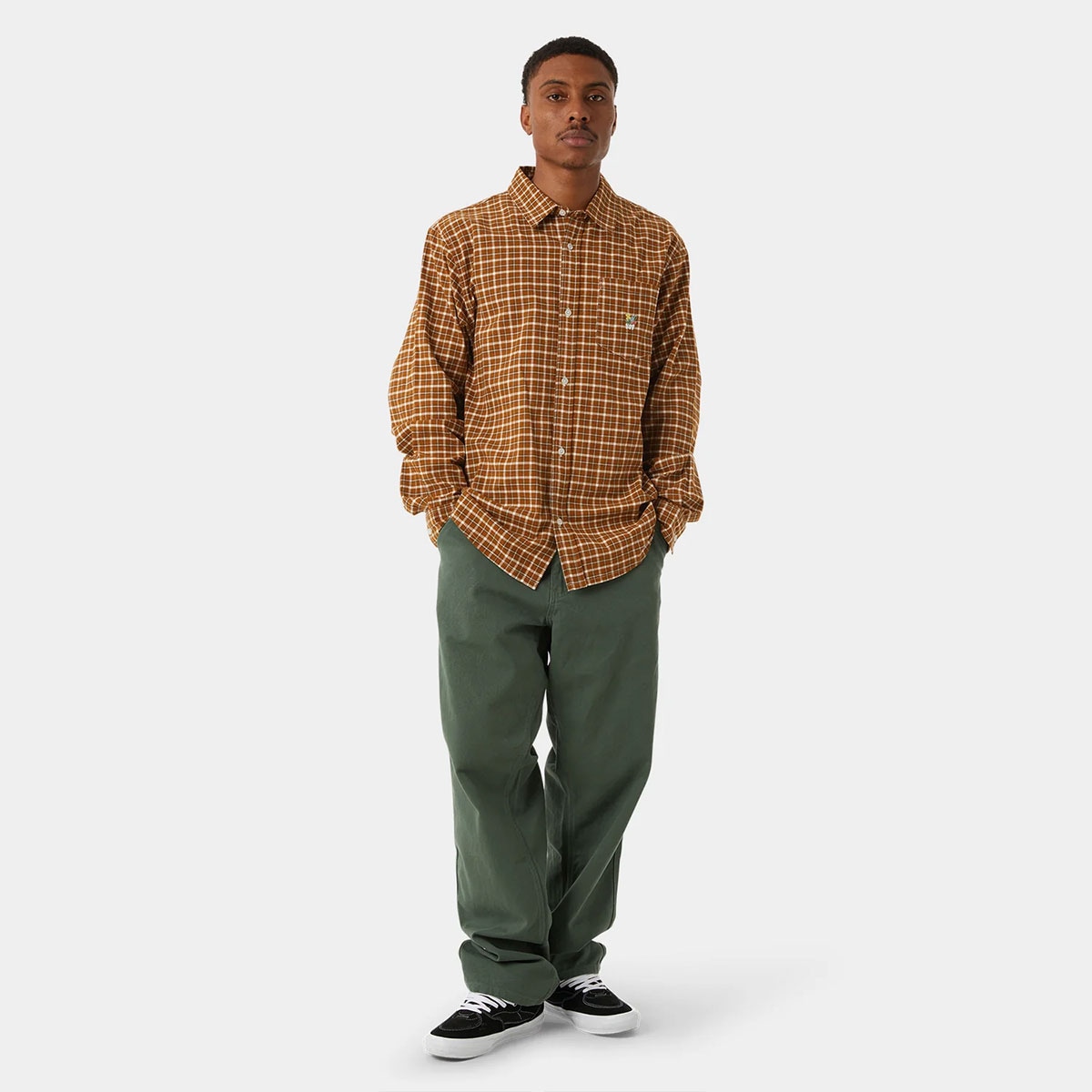 20%OFF ۥϥ HUF Ĺµ   ǥ 奢   ܡ  ͵֥  | ECHO OXFORD PLAID SHBU00215 