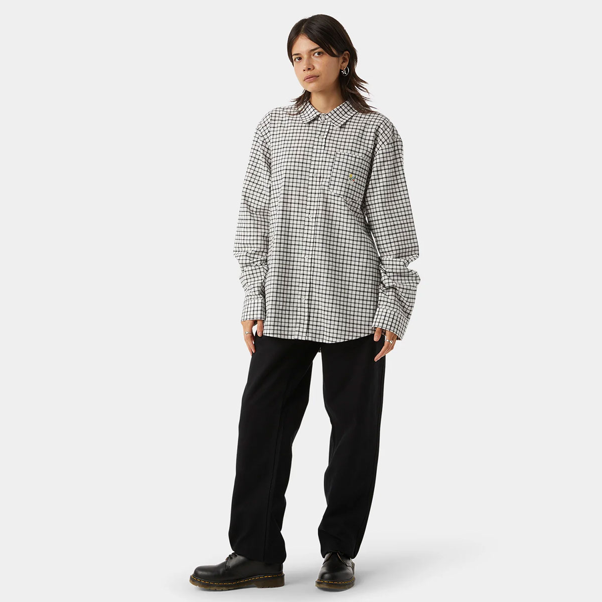20%OFF ۥϥ HUF Ĺµ   ǥ 奢   ܡ  ͵֥  | ECHO OXFORD PLAID SHBU00215 