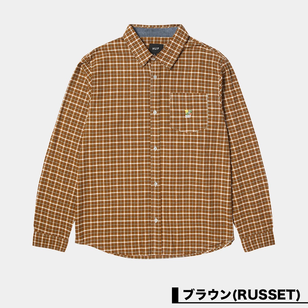 20%OFF ۥϥ HUF Ĺµ   ǥ 奢   ܡ  ͵֥  | ECHO OXFORD PLAID SHBU00215 