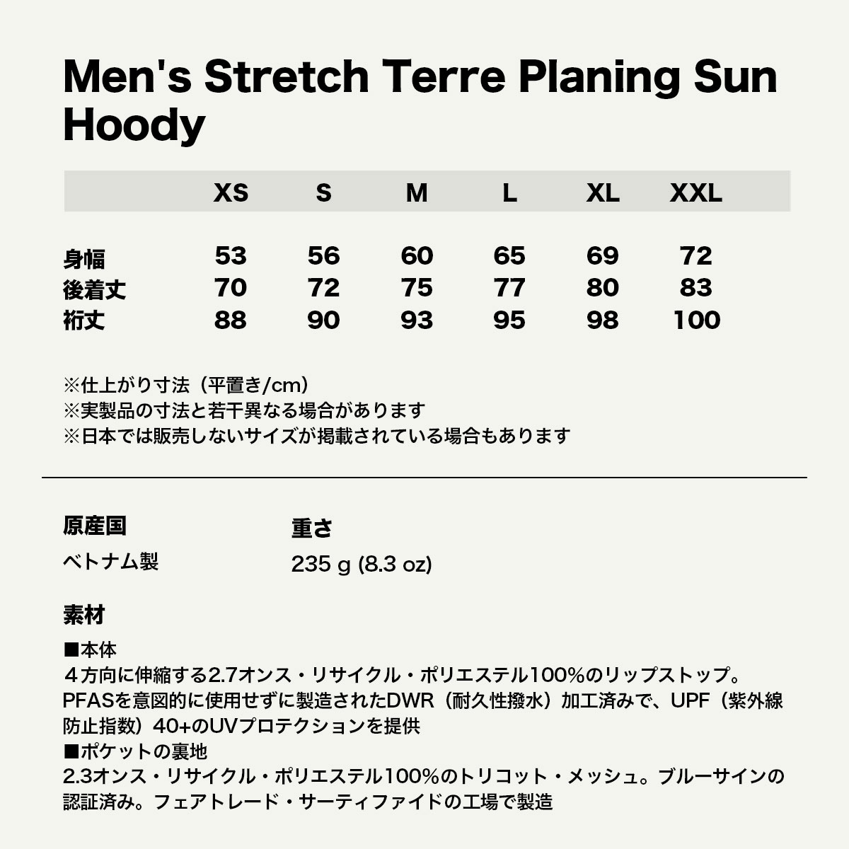 ��20%OFF ���ꥹ�ޥ�������ۥѥ����˥� Patagonia ��� �ѡ����� �ա��ǥ��� ���� ®�� UPF40+ �糰���ɻ� 4�������ȥ�å� ��2�� S M �����ե��� ��� �����ȥɥ� ������ �͵� �֥��� | Men's Stretch Terre Planing Sun Hoody��86187��  