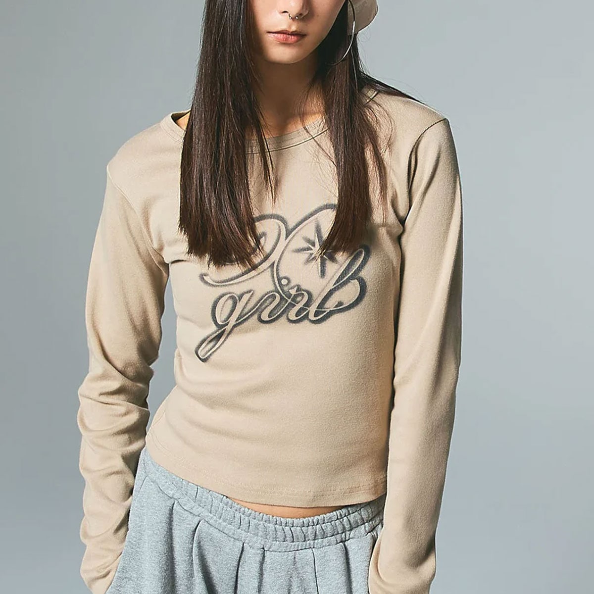 ��30%OFF ���ꥢ��󥹥�����ۥ��å��������� ��ǥ����� ����T ��ĹµT����� �ȥåץ� ����ѥ��� ���ץ졼����ե��å� ��2�� S M ���ȥ꡼�ȿ͵��֥��� X-GIRL ���� 2025 �����105254011002��