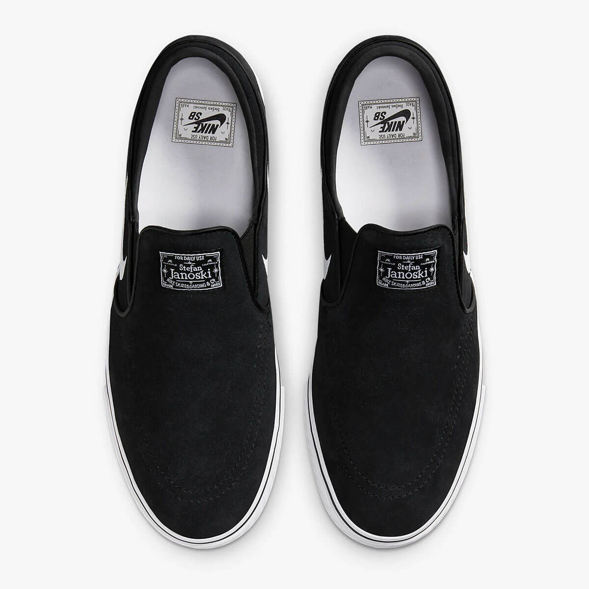 �ʥ��������ӡ� NIKE SB ��� �ʥ��� SB ����Υ�����+ ����å� �֥�å�/�ۥ磻�� ����åݥ� ���ˡ����� ɳ�ʤ� �͵� �֥���  | JANOSKI+SLIP��FN5893-001��