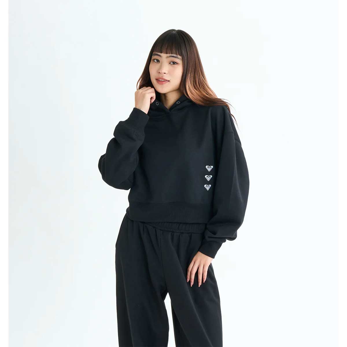 ��30%OFF �������ROXY �������� ��ǥ����� �ѡ����� �ץ륪���С� ���硼�Ⱦ� �ȥåץ� ®�� ��2�� M ���� �ե��åȥͥ� �͵� �֥��� | TRIPLE HEARTS HOODIE��RPO254540��