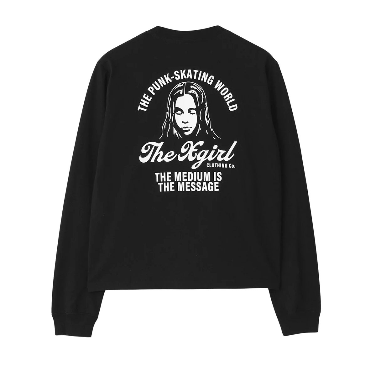 X-GIRL | ARCH LOGO AND FACE L/S TEE��105261011008��