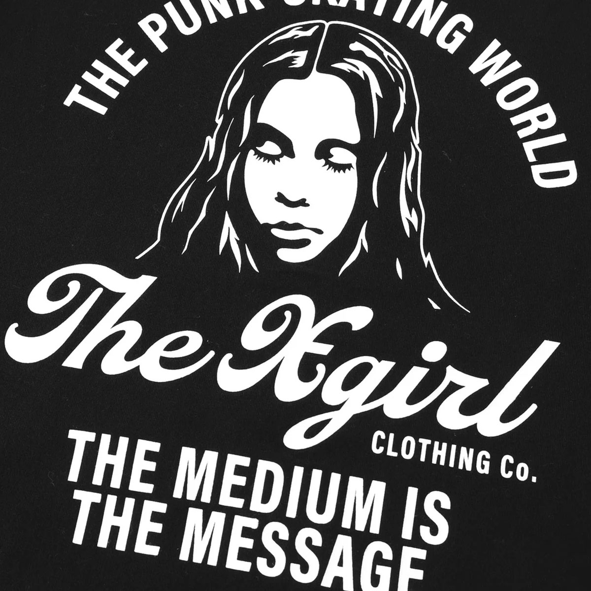 X-GIRL | ARCH LOGO AND FACE L/S TEE��105261011008��