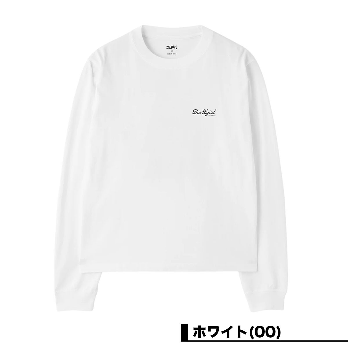 X-GIRL | ARCH LOGO AND FACE L/S TEE��105261011008��