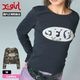 X-GIRL | OVAL LOGO PATCH L/S COMPACT TOP��105261011020��