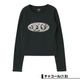 X-GIRL | OVAL LOGO PATCH L/S COMPACT TOP��105261011020��