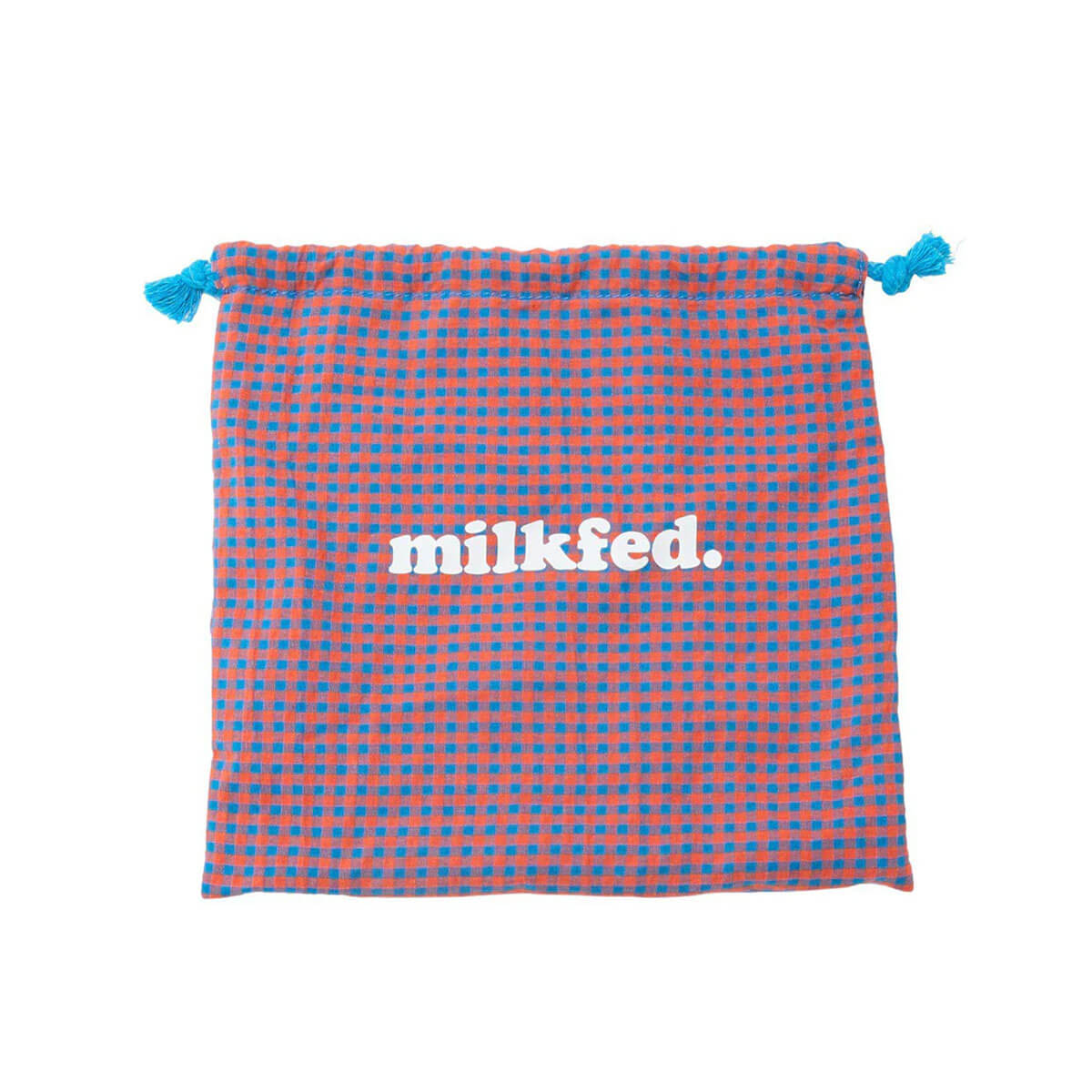 MILKFED | KNITTED GINGHAM BAG��103261053011 ��