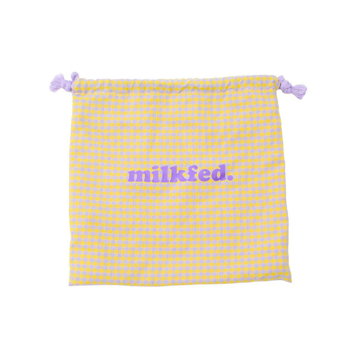 MILKFED | KNITTED GINGHAM BAG��103261053011 ��