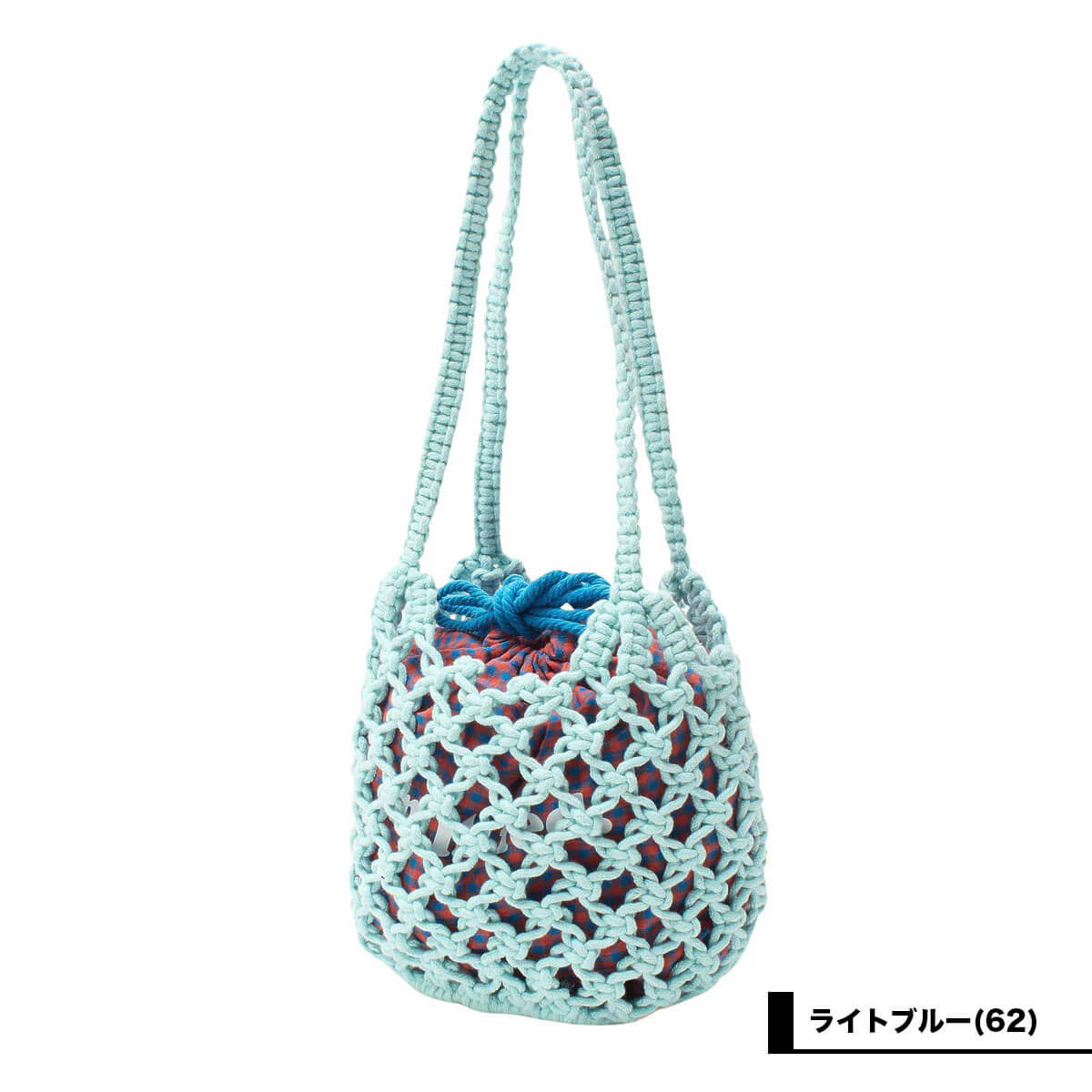 MILKFED | KNITTED GINGHAM BAG��103261053011 ��