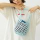 MILKFED | KNITTED GINGHAM BAG��103261053011 ��