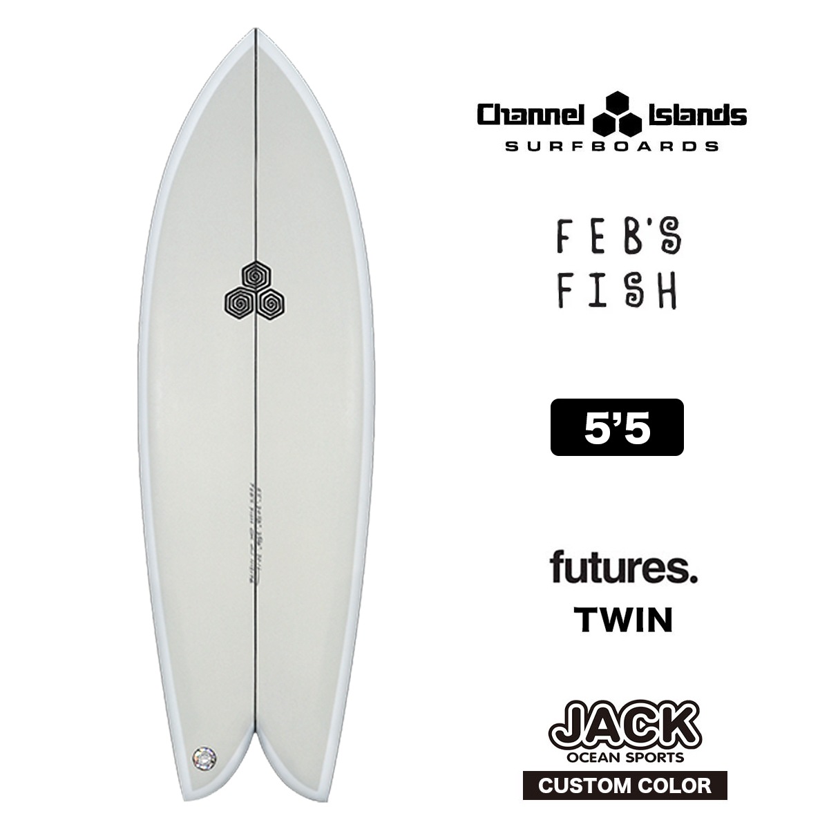 Channel Islands surfboards | FEB��S FISH JACK ORIGINAL COLOR 5'5