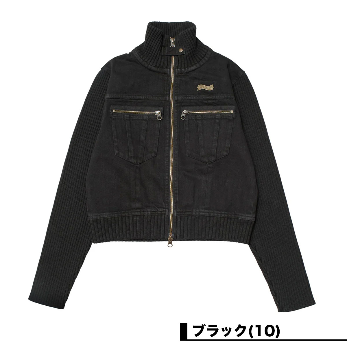 X-GIRL | FADED RIBBED SLEEVE JACKET��105261021001��