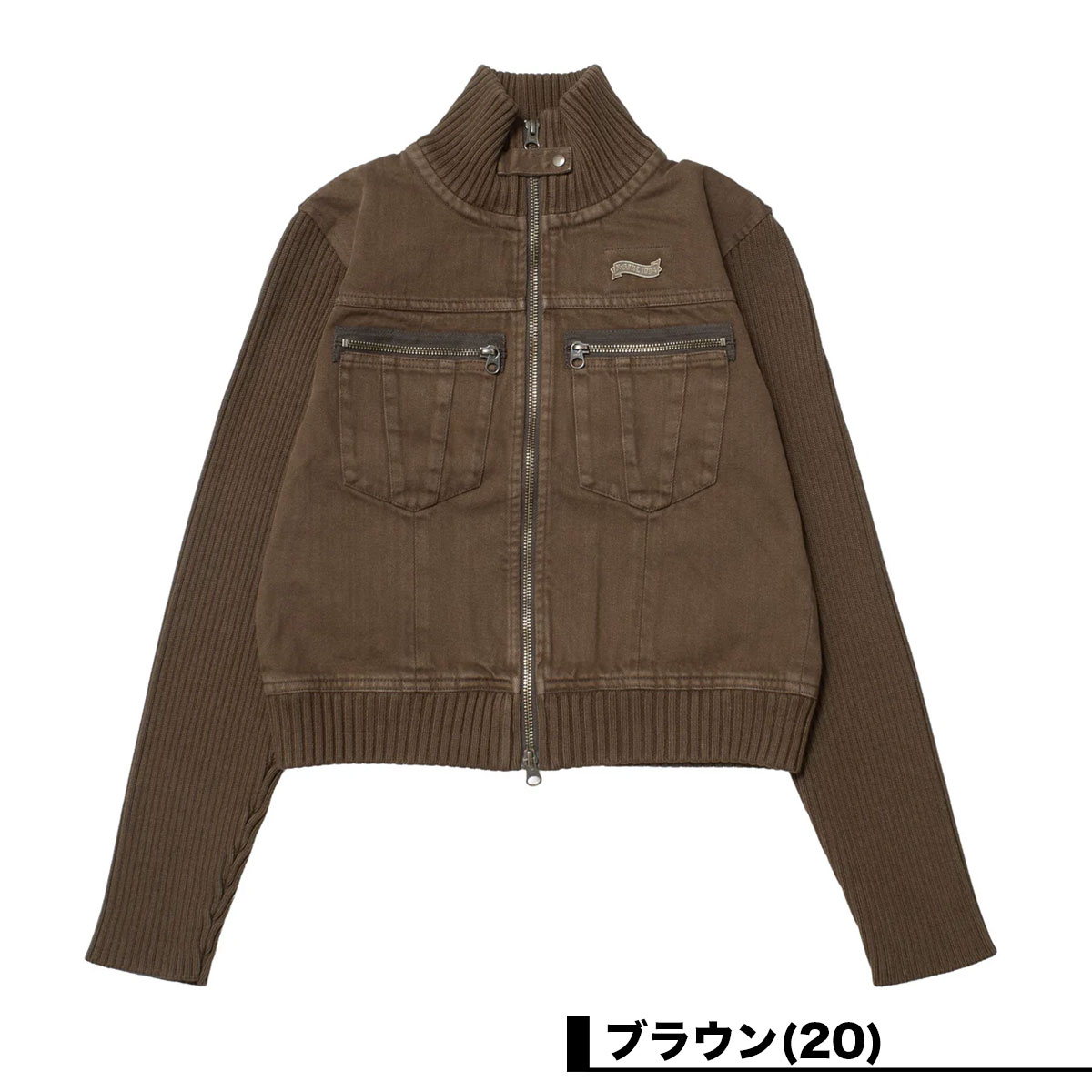 X-GIRL | FADED RIBBED SLEEVE JACKET��105261021001��