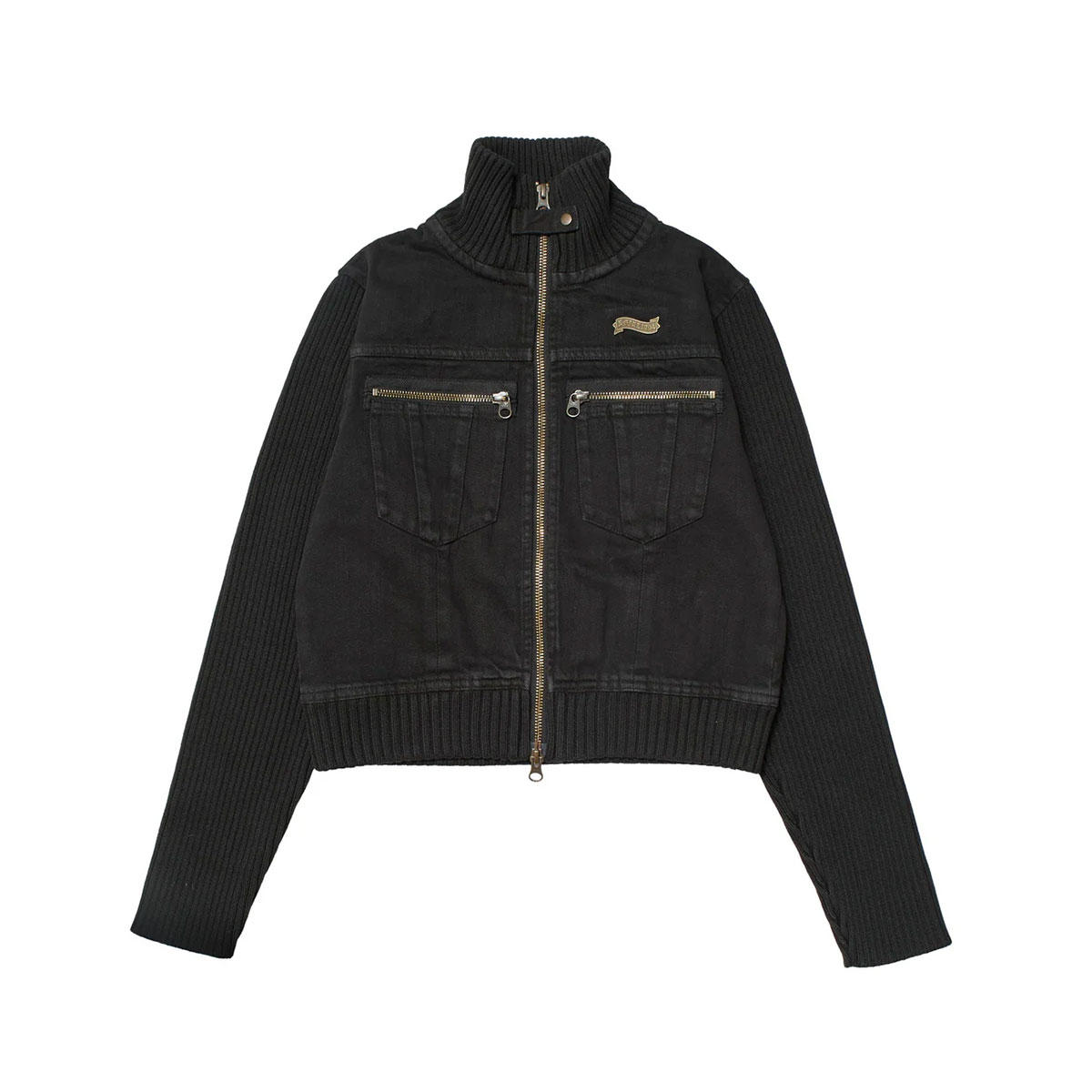 X-GIRL | FADED RIBBED SLEEVE JACKET��105261021001��