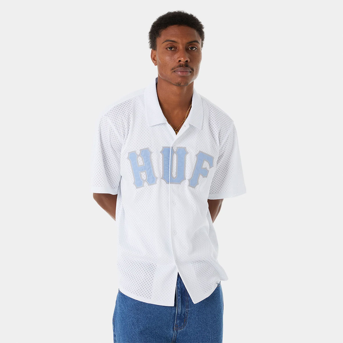 20%OFF HUF ϥ Ⱦµ ȥåץ å˥å  ǥ  2 L XL ȥܡ  ͵ ֥ | ARCH MESH BUTTON UPBU00237