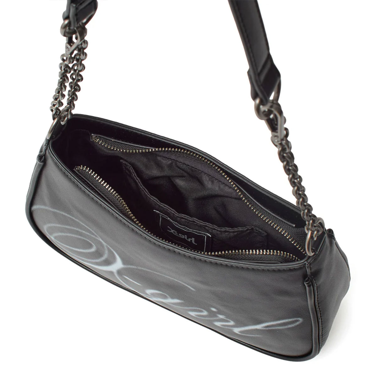 X-GIRL | SPRAY SCRIPT LOGO SHOULDER BAG��105261053001��