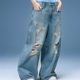 X-GIRL | DISTRESSED BAGGY DENIM PANTS��105262031011��