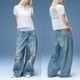 X-GIRL | DISTRESSED BAGGY DENIM PANTS��105262031011��