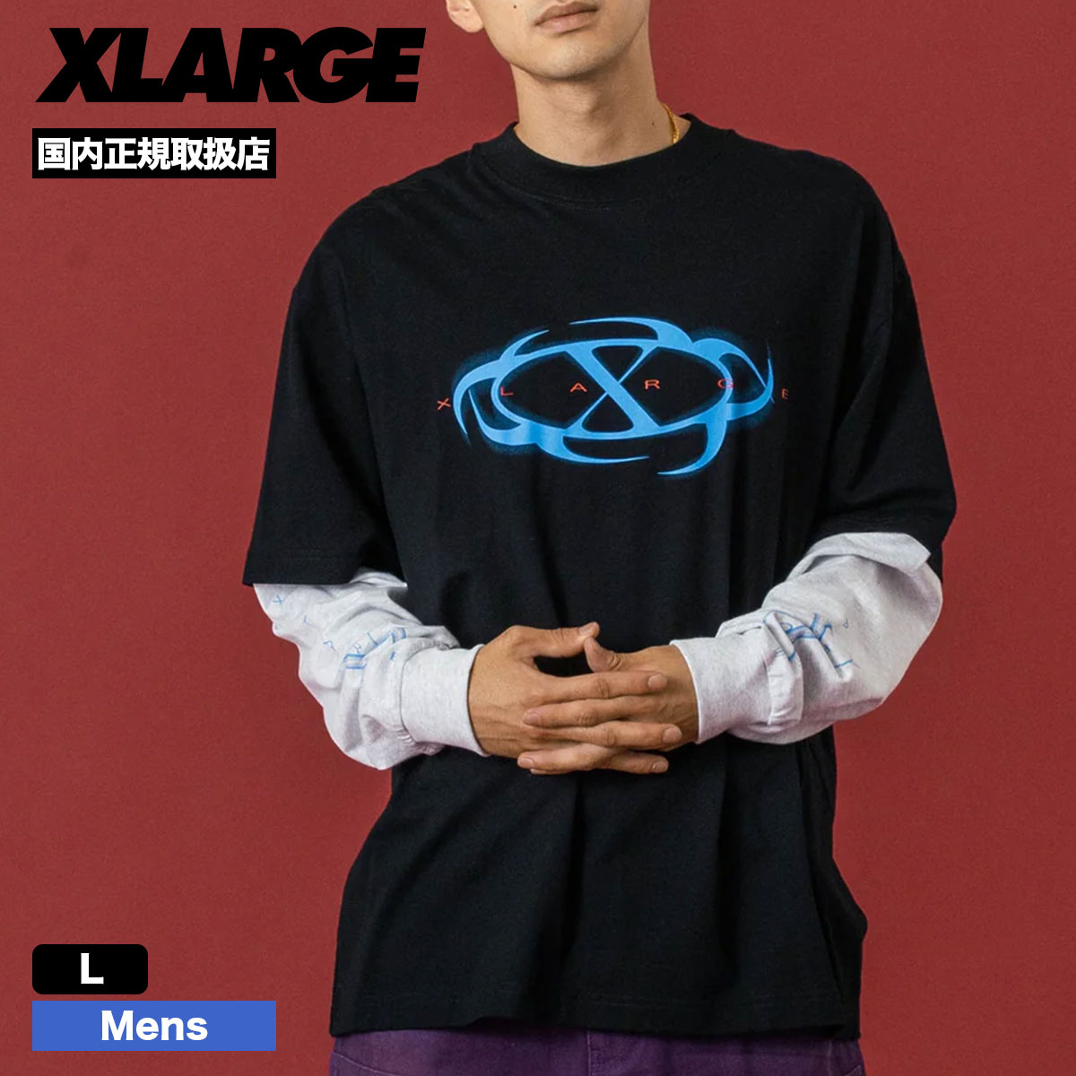 �ڥ��ꥹ�ޥ�������ۥ������ȥ�顼�� ��� ����T ĹµT����� �ȥåץ� �Ť����� �֥�å� L ���ȥ꡼�� �͵��֥��� XLARGE ���� 2025 ���� | LAYERED L/S TEE��101254011006��