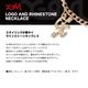 X-GIRL | LOGO AND RHINESTONE NECKLACE��105261054019��