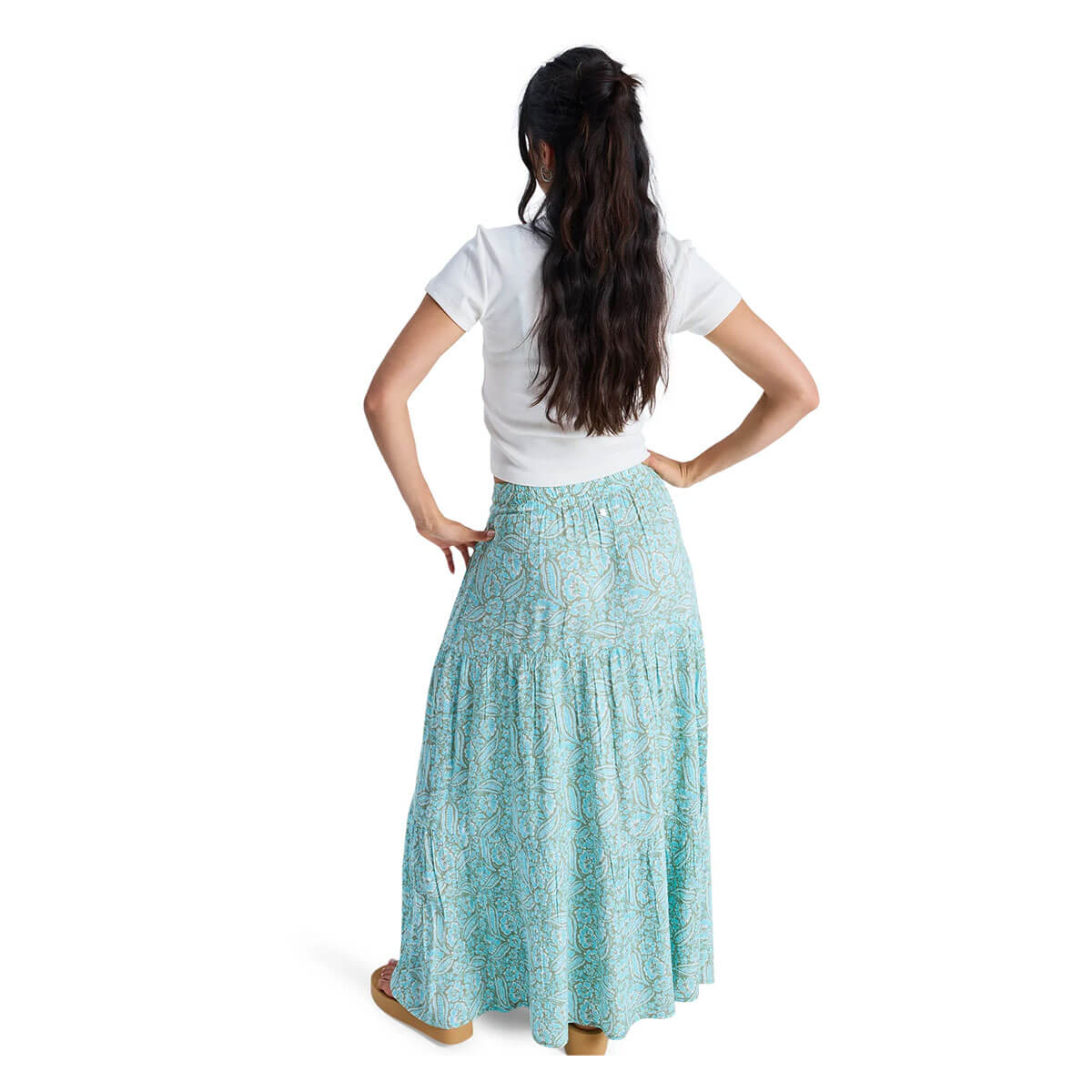 ROXY | AFTER HOURS CRINCKLE MAXI SKIR��ERJWK03197��
