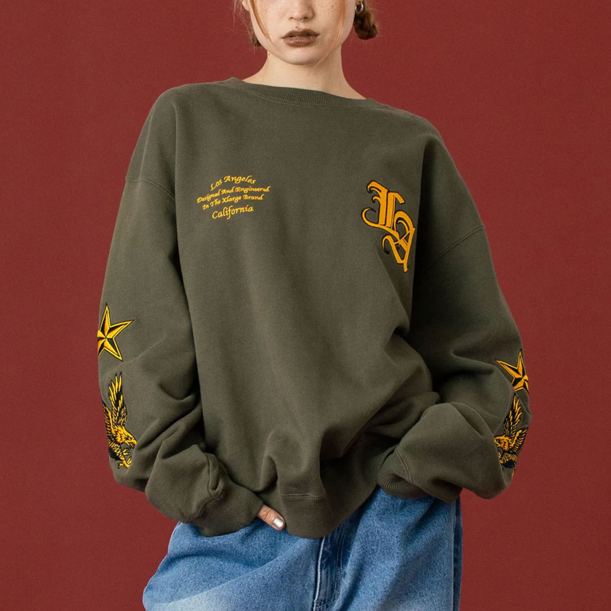 �ڥ��ꥹ�ޥ�������ۥ������ȥ�顼�� ��� �������å� �ȥ졼�ʡ� �� �� �ɽ� ��3�� L ���ȥ꡼�� �͵��֥��� XLARGE ���� 2025 ���� | VARSITY CREWNECK SWEATSHIRT��101254012003��