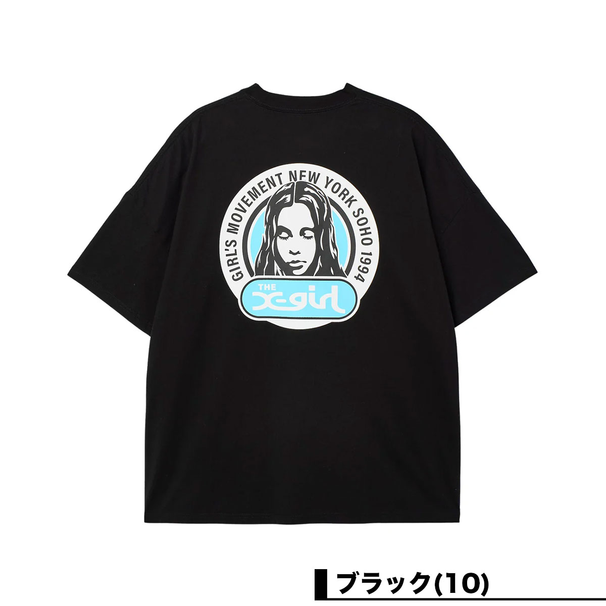�ڥ��ޡ�������� X-GIRL | CIRCLE LOGO AND FACE S/S BIG TEE DRESS��105262041013��