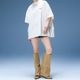 �ڥ��ޡ�������� X-GIRL | CIRCLE LOGO AND FACE S/S BIG TEE DRESS��105262041013��