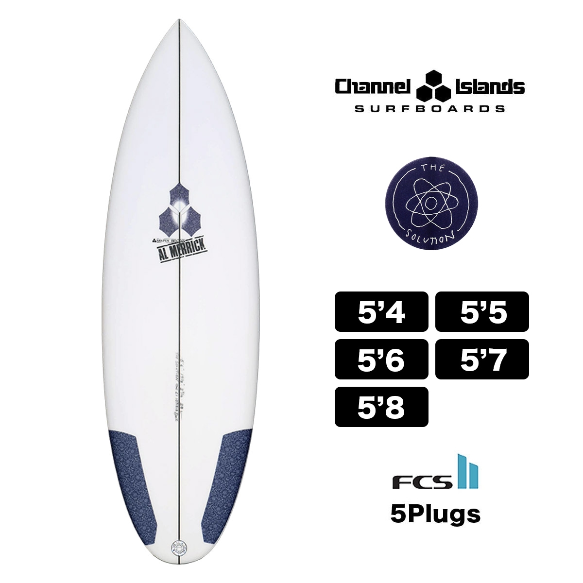サーフィン・ボディボード Channel s Surfboads CHANNEL ISLANDS THE SOLUTION サーフボード ショートボード 小波用