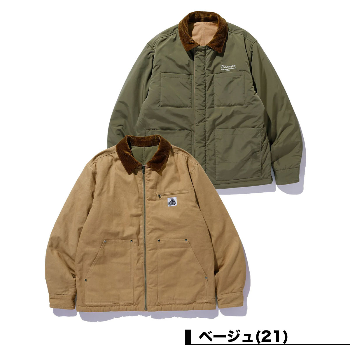 �������ȥ�顼�� ��� ��С����֥������㥱�å� ����  L ���ȥ꡼�� �͵��֥��� XLARGE ���� 2025 ���� | REVERSIBLE WORK JACKET��101254021003��