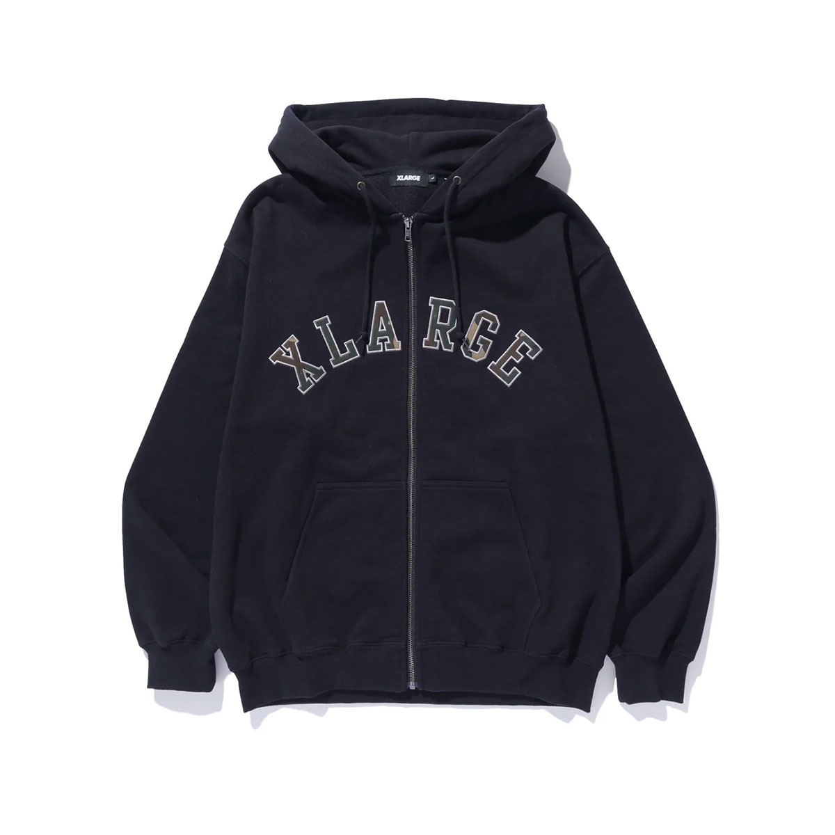 XLARGE | CAMO PATCH ZIP UP HOODED SWEATSHIRT��101261012012��