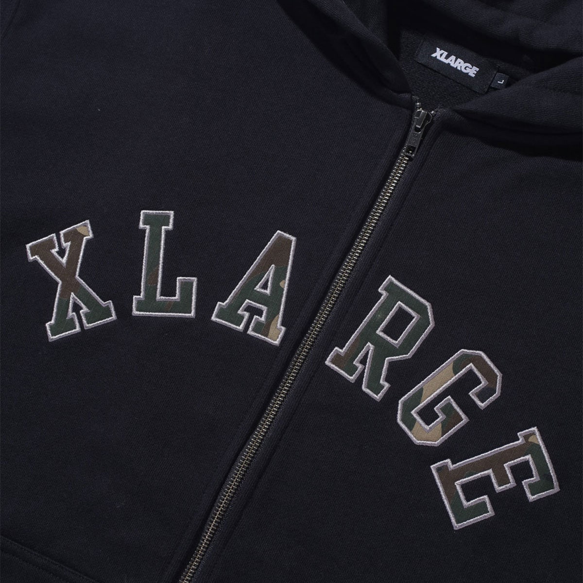 XLARGE | CAMO PATCH ZIP UP HOODED SWEATSHIRT��101261012012��