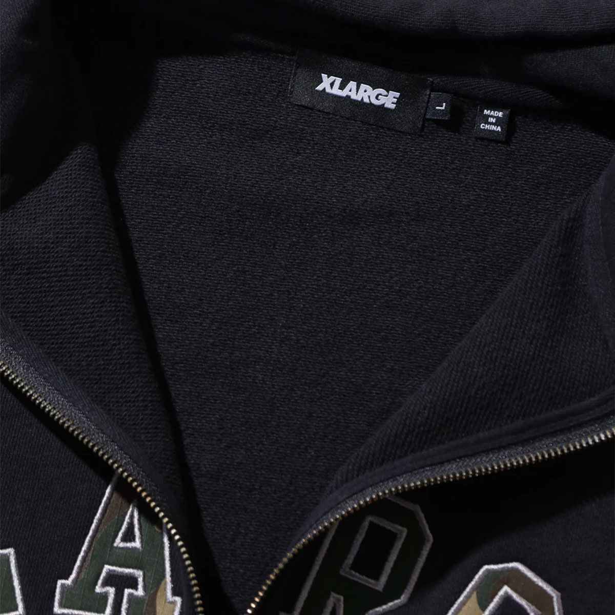 XLARGE | CAMO PATCH ZIP UP HOODED SWEATSHIRT��101261012012��