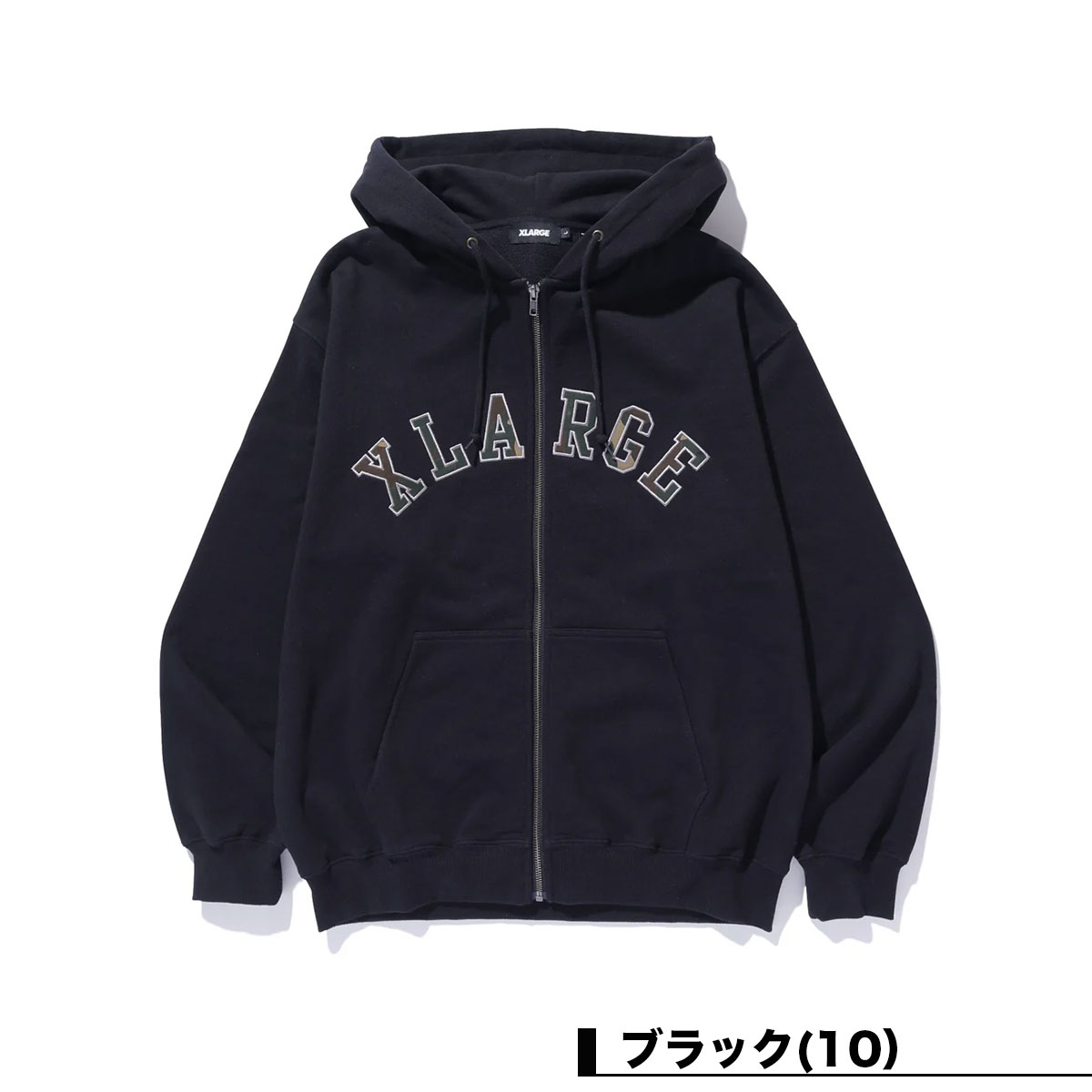 XLARGE | CAMO PATCH ZIP UP HOODED SWEATSHIRT��101261012012��
