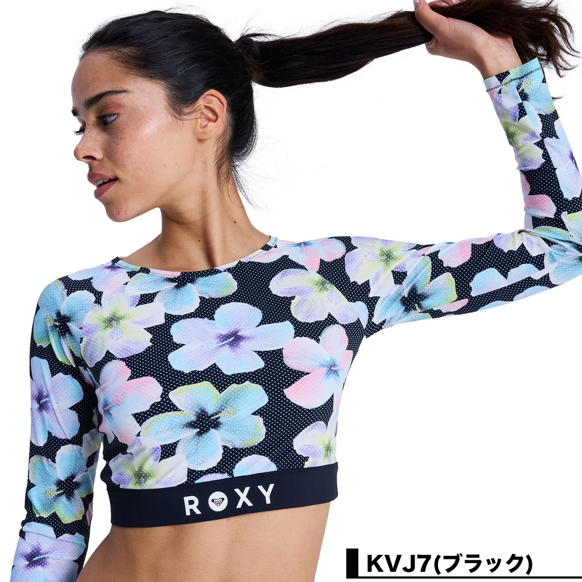 ROXY | FITNESS ROXY ACTIVE LS CROP TOP��ERJWR03926��