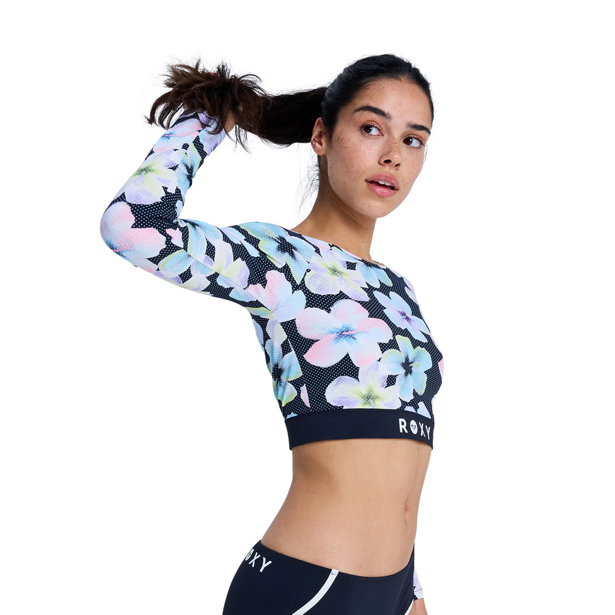 ROXY | FITNESS ROXY ACTIVE LS CROP TOP��ERJWR03926��