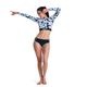 ROXY | FITNESS ROXY ACTIVE LS CROP TOP��ERJWR03926��