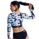 ROXY | FITNESS ROXY ACTIVE LS CROP TOP��ERJWR03926��