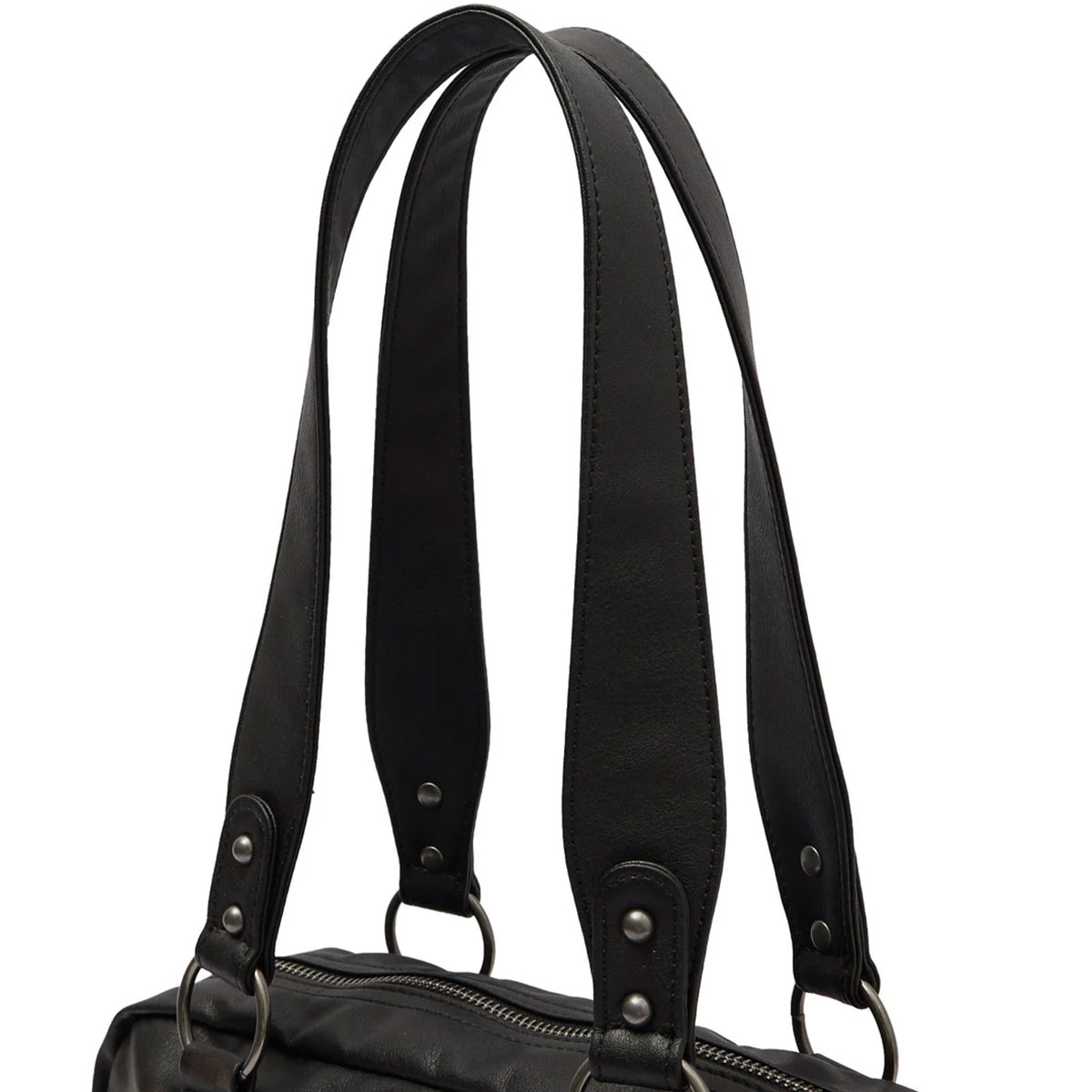 �ڥ��ޡ�������� X-GIRL | METAL LOGO PLATE FAUX LEATHER HANDBAG��105262053005��