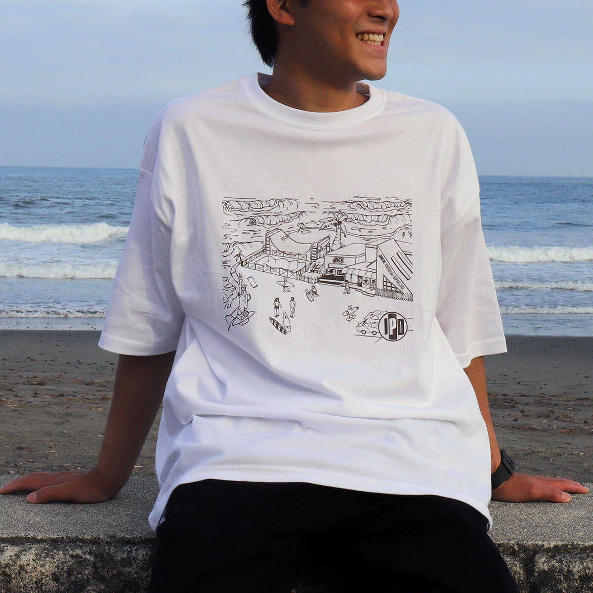 IPD x JACK OCEAN SPORTS 륵եåץܥ꡼ ȾµT  ǥ Ų  M L ȥåץ åȥ ƥ  ͵ ե ֥ ԡǥ | LOCAL SURF SHOP EXCLUSIVE TEE SHIRTIPDSS-9J0