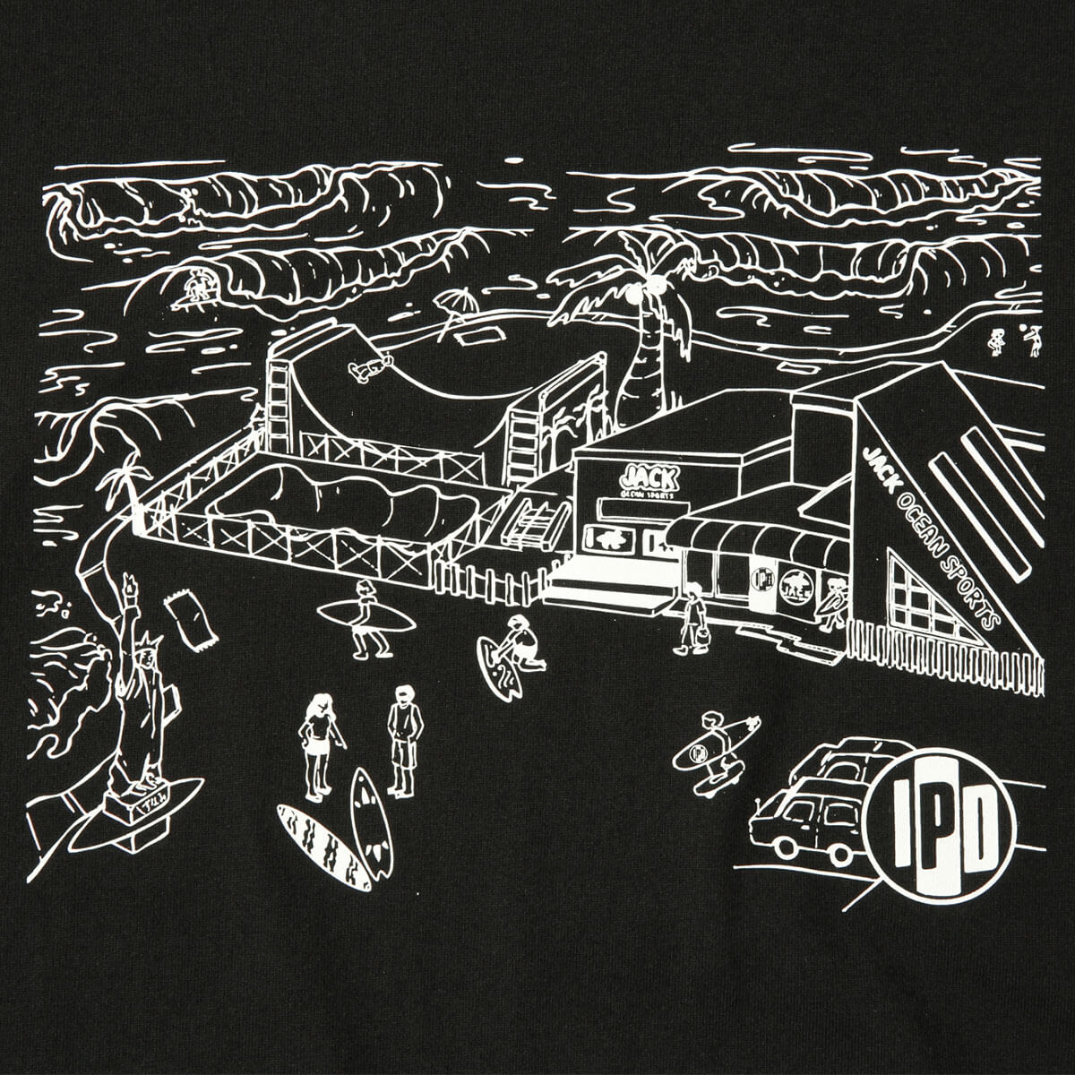 IPD x JACK OCEAN SPORTS 륵եåץܥ꡼ ȾµT  ǥ Ų  M L ȥåץ åȥ ƥ  ͵ ե ֥ ԡǥ | LOCAL SURF SHOP EXCLUSIVE TEE SHIRTIPDSS-9J0