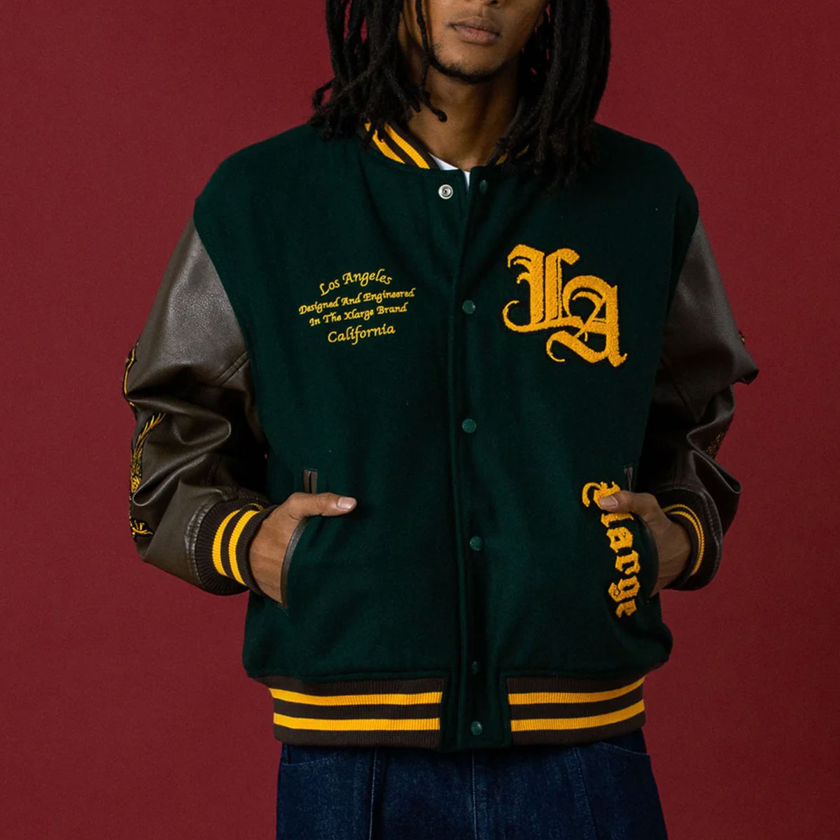 �������ȥ�顼�� ��� �С����ƥ����㥱�å� ��������  ���� �� �� �ɽ� �֥�å� L ���ȥ꡼�� �͵��֥��� XLARGE ���� 2025 ���� | VARSITY JACKET��101254021004��